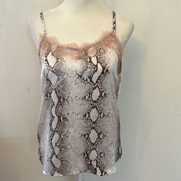 bishop + young Tops - Bishop + Young animal print lace camisole Size S New